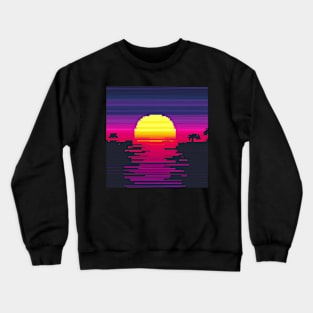 Glitched sunset 2 Crewneck Sweatshirt
